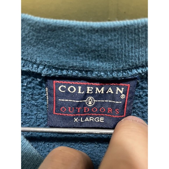 Vintage Coleman Outdoors Men’s Sweater Red Lodge Glendale Marsh Sz XL - Picture 4 of 6